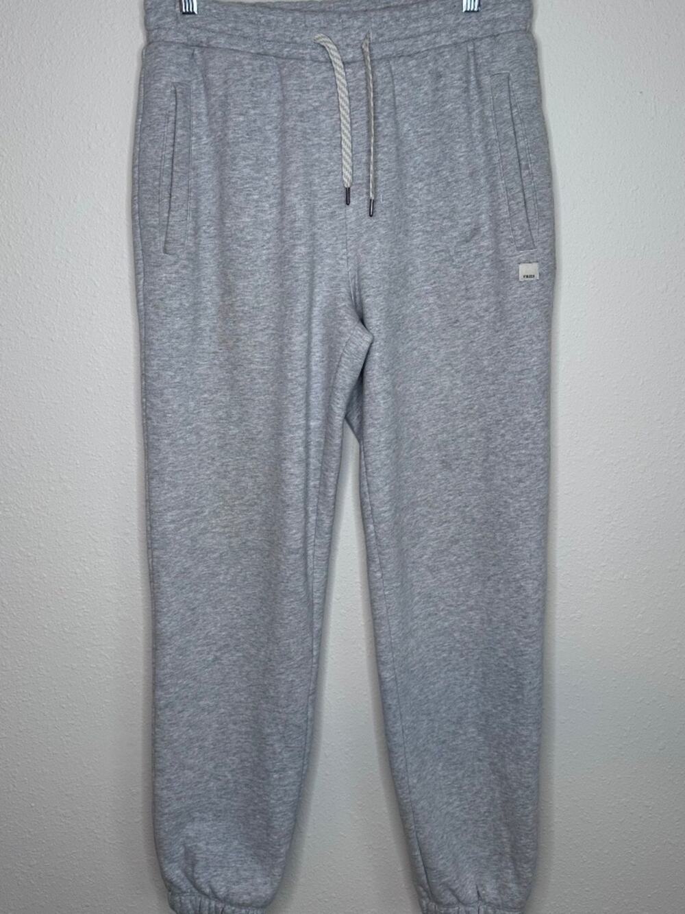 Vuori Seaside Men's Fleece Sweatpant, Light Heather Grey, Size Small